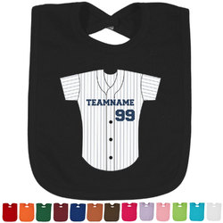 Baseball Jersey Cotton Baby Bib (Personalized)