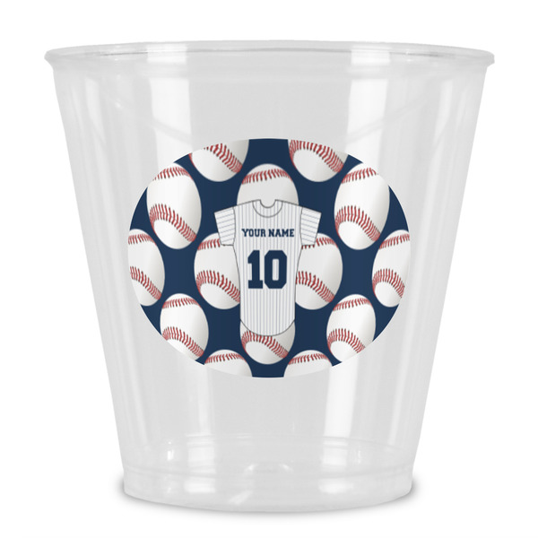 Custom Baseball Jersey Plastic Shot Glass (Personalized)