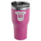 Baseball Jersey RTIC Tumbler - Magenta - Angled