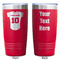 Baseball Jersey Red Polar Camel Tumbler - 20oz - Double Sided - Approval