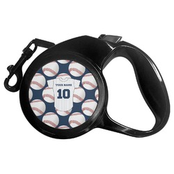 Baseball Jersey Retractable Dog Leash - Large (Personalized)