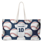 Baseball Jersey Large Tote Bag with Rope Handles (Personalized)