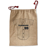 Baseball Jersey Santa Sack - Front (Personalized)