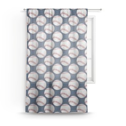Baseball Jersey Sheer Curtain