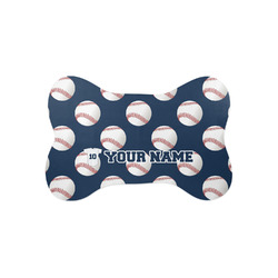 Baseball Jersey Bone Shaped Dog Food Mat (Small) (Personalized)