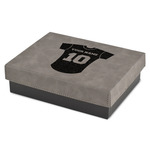 Baseball Jersey Small Gift Box w/ Engraved Leather Lid (Personalized)