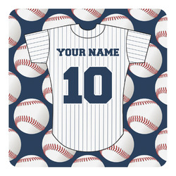 Baseball Jersey Square Decal - Large (Personalized)