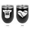 Baseball Jersey Stainless Wine Tumblers - Black - Double Sided - Approval