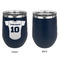 Baseball Jersey Stainless Wine Tumblers - Navy - Single Sided - Approval