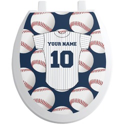 Baseball Jersey Toilet Seat Decal (Personalized)