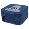 Baseball Jersey Travel Jewelry Boxes - Leather - Navy Blue - View from Rear