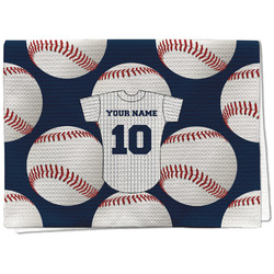 Baseball Jersey Kitchen Towel - Waffle Weave - Full Color Print (Personalized)