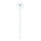 Baseball Jersey White Plastic 5.5" Stir Stick - Round - Single Stick