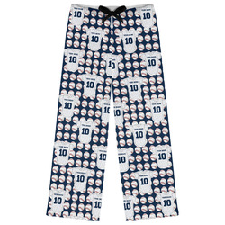 Baseball Jersey Womens Pajama Pants - XL (Personalized)