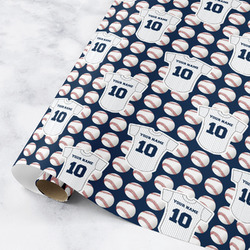 Baseball Jersey Wrapping Paper Roll - Medium (Personalized)