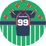 Football Jersey Multipurpose Round Labels - 1" (Personalized)