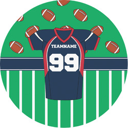 Football Jersey Multipurpose Round Labels - 1" (Personalized)