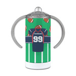 Football Jersey 12 oz Stainless Steel Sippy Cup (Personalized)