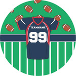 Football Jersey Multipurpose Round Labels - 2" (Personalized)