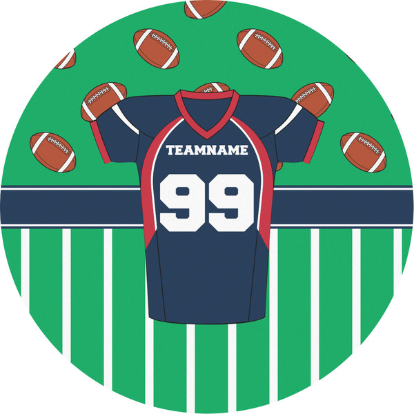 Custom Football Jersey Multipurpose Round Labels - 2" (Personalized)