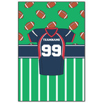 Football Jersey Wood Print - 20x30 (Personalized)