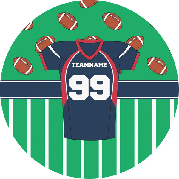 Custom Football Jersey Multipurpose Round Labels - Custom Sized (Personalized)