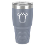 Football Jersey 30 oz Stainless Steel Tumbler - Grey - Single-Sided (Personalized)