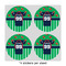 Football Jersey 4" Multipurpose Round Labels - Sheet