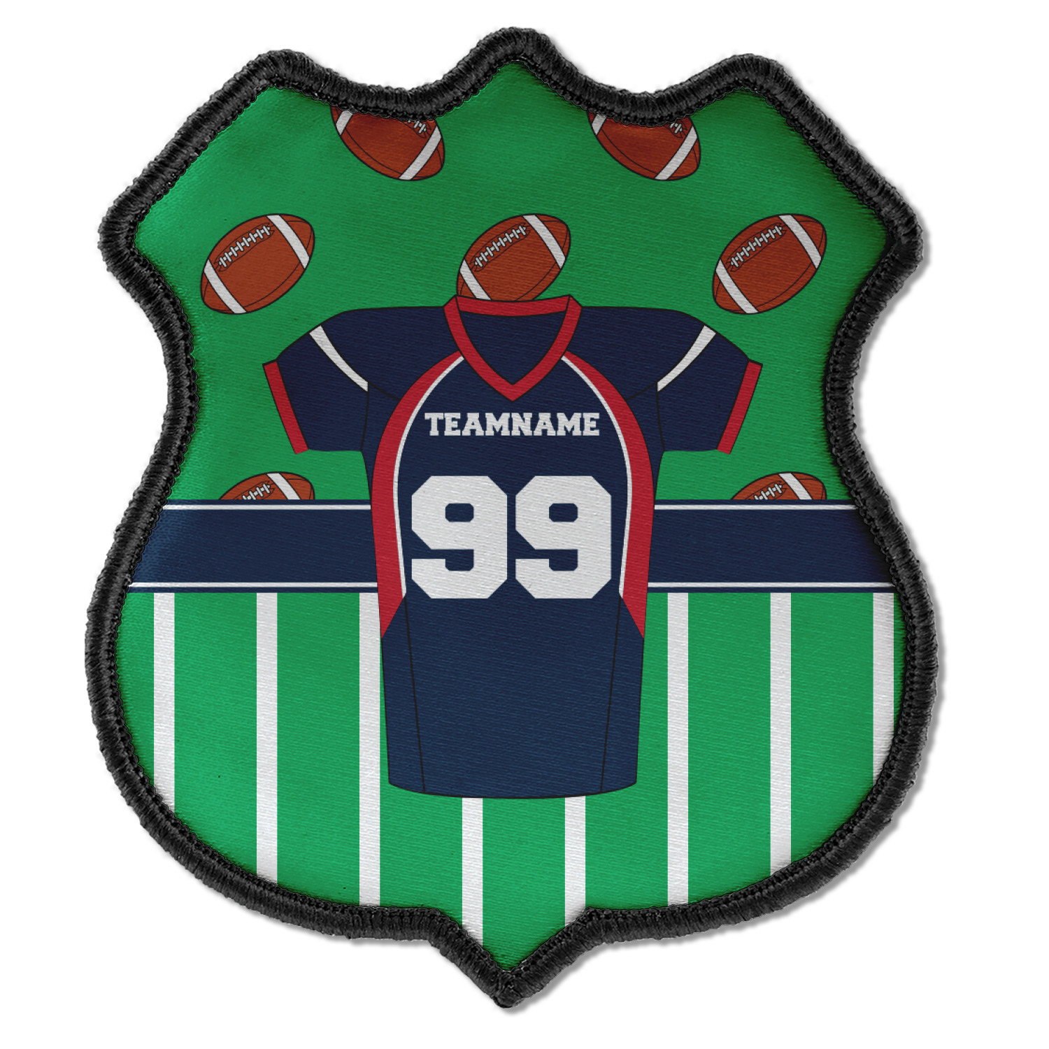 Custom Football Jersey Iron on Patches (Personalized) YouCustomizeIt