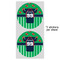 Football Jersey 5" Multipurpose Round Label - Sheet