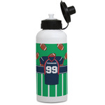 Football Jersey Water Bottles - Aluminum - 20 oz - White (Personalized)