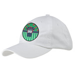 Football Jersey Baseball Cap - White (Personalized)