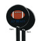 Football Jersey Black Plastic 5.5" Stir Stick - Single Sided - Round - Front & Back