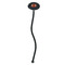 Football Jersey Black Plastic 7" Stir Stick - Oval - Single Stick