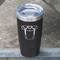 Football Jersey Black Polar Camel Tumbler - 20oz - Angled