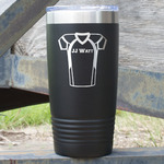 Football Jersey 20 oz Stainless Steel Tumbler - Black - Double Sided (Personalized)