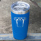 Football Jersey Blue Polar Camel Tumbler - 20oz - Angled