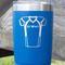 Football Jersey Blue Polar Camel Tumbler - 20oz - Close Up