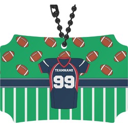 Football Jersey Rear View Mirror Ornament (Personalized)