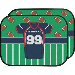 Football Jersey Car Floor Mats (Back Seat) (Personalized)
