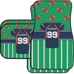 Football Jersey Car Floor Mats Set - 2 Front & 2 Back (Personalized)
