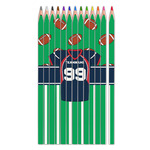 Football Jersey Colored Pencils (Personalized)