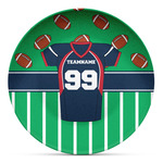 Football Jersey Microwave Safe Plastic Plate - Composite Polymer (Personalized)