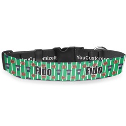 Football Jersey Deluxe Dog Collar - Medium (11.5" to 17.5") (Personalized)
