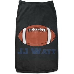 Football Jersey Black Pet Shirt - M (Personalized)
