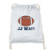 Football Jersey Drawstring Backpacks - Sweatshirt Fleece - Double Sided - FRONT