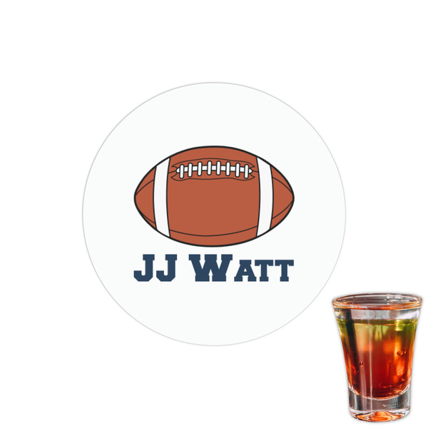 Custom Football Jersey Printed Drink Topper - 1.5" (Personalized)