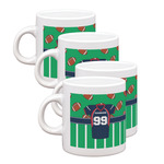 Football Jersey Single Shot Espresso Cups - Set of 4 (Personalized)