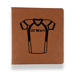 Football Jersey Leather Binder - 1" - Rawhide (Personalized)