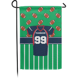 Football Jersey Small Garden Flag - Single Sided w/ Name and Number
